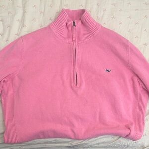 Vineyard Vines Women's Pink Cowl Neck Sweater